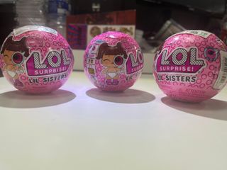 Lote 3 Bolas LOL Surprise! Hermanas Rosas
