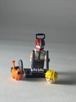 Denji and pochita - Figurine Type Lego Chainsaw 4