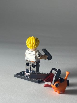 Denji and pochita - Figurine Type Lego Chainsaw 4
