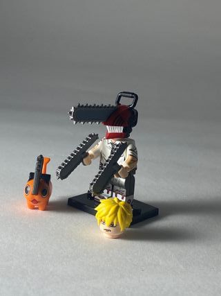 Denji and pochita - Figurine Type Lego Chainsaw 4