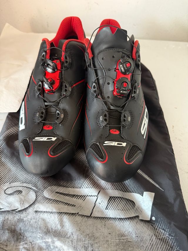 Scarpe Sidi Shot Nero Rosse Ciclismo