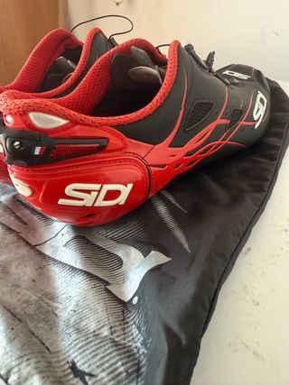 Scarpe Sidi Shot Nero Rosse Ciclismo
