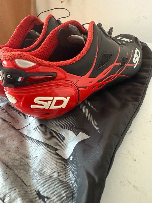 Scarpe Sidi Shot Nero Rosse Ciclismo