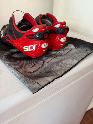 Scarpe Sidi Shot Nero Rosse Ciclismo