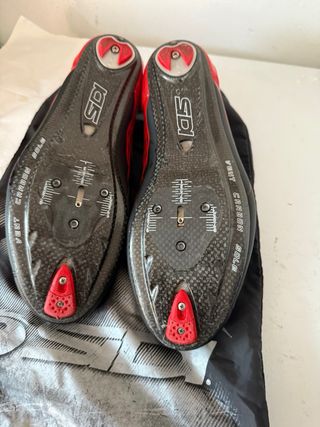 Scarpe Sidi Shot Nero Rosse Ciclismo