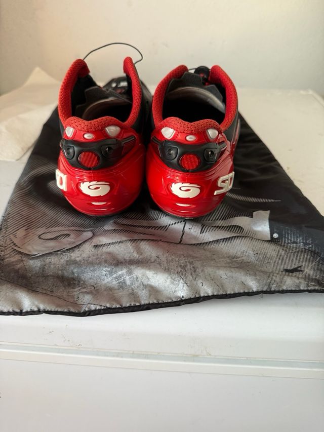 Scarpe Sidi Shot Nero Rosse Ciclismo