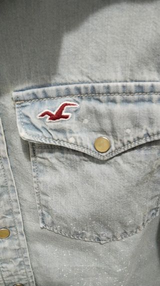 Camisa Hollister Azul Talla S
