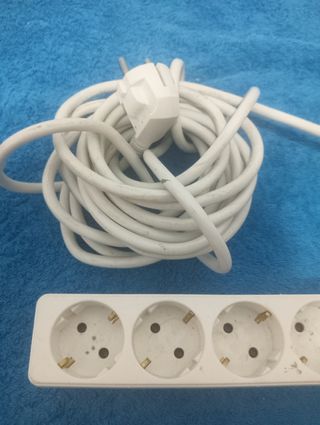 Regleta 5 enchufes con interruptor