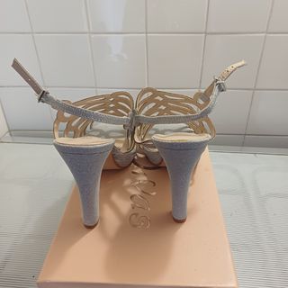 Sandali Diva's tacco 12 argento n.37