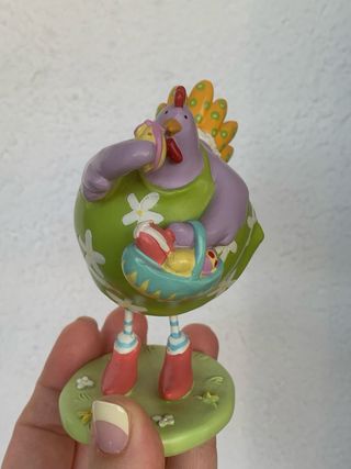 Gallina decorativa lilla