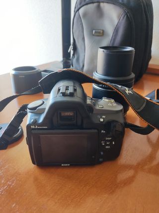 Kit Cámara de fotos Sony alpha 330 como nueva