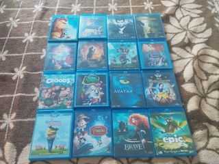 Lote Películas Blu-ray Animadas Familiares