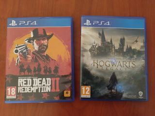 Red Dead Redemption 2 y Hogwarts Legacy 20 €/U PS4