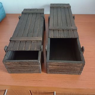 Cajas de madera rústicas