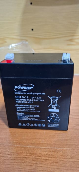 Batería Recargable POWERY UP4.5-12 12V 4.5Ah