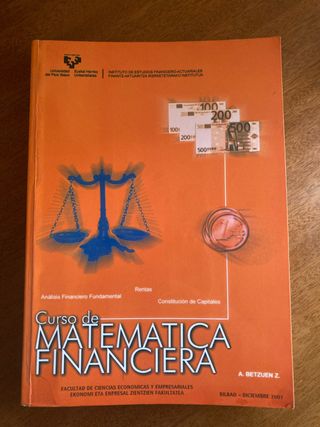 Curso de Matemática Financiera

