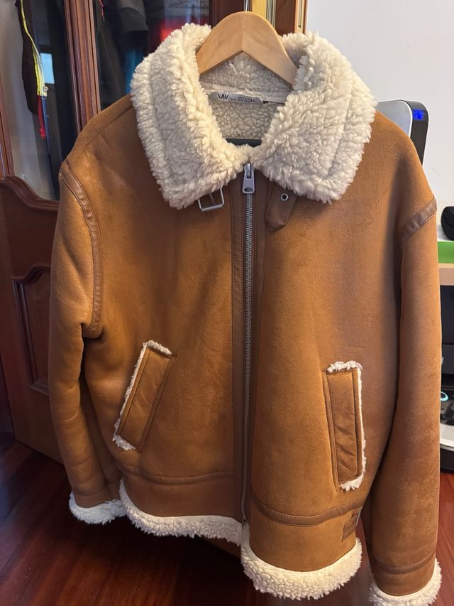 Cazadora borrego marrón