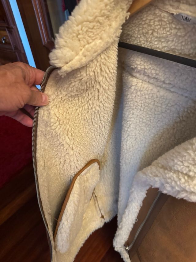 Cazadora borrego marrón