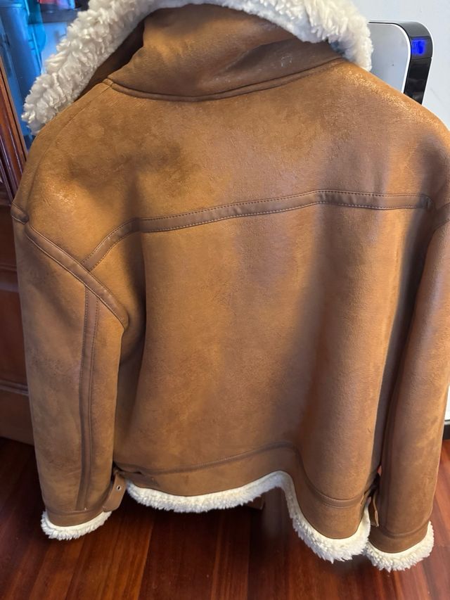 Cazadora borrego marrón