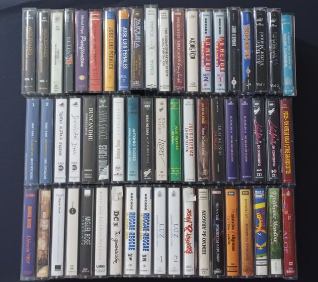 Lote 58 Cintas Cassette Originales Variados