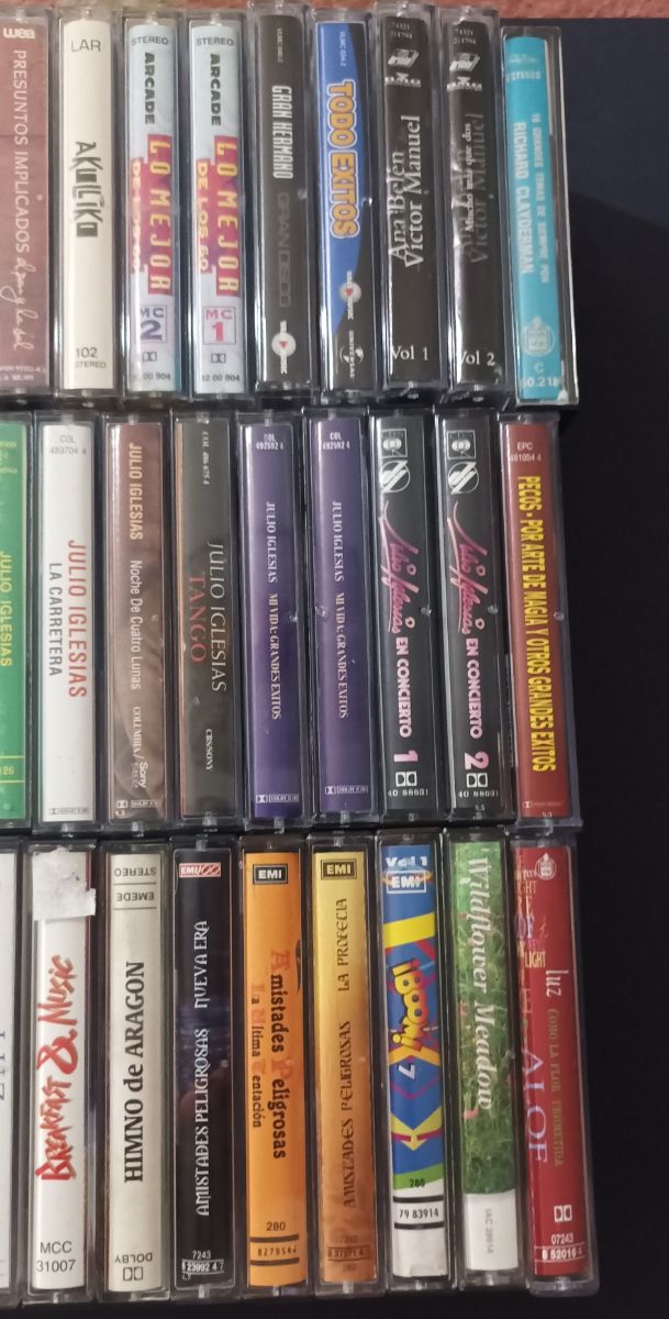 Lote 58 Cintas Cassette Originales Variados