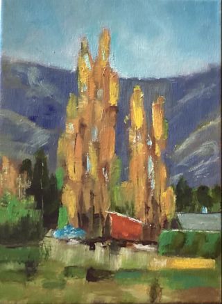 Cuadro al óleo de Otoño