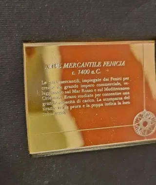 Quadretto nave fenicia 1400 a.C.