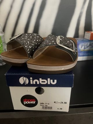 Ciabatte Inblu leopardate Tg 39