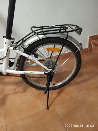 Bicicleta plegable blanca Fonding Park ruedas 20''