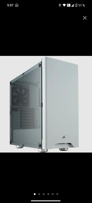 (Caja) torre PC Gaming Corsair carbide blanca
275