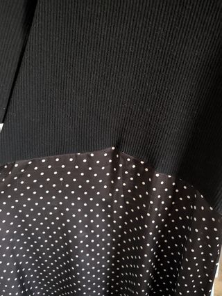 Vestido Zara Negro Lunares