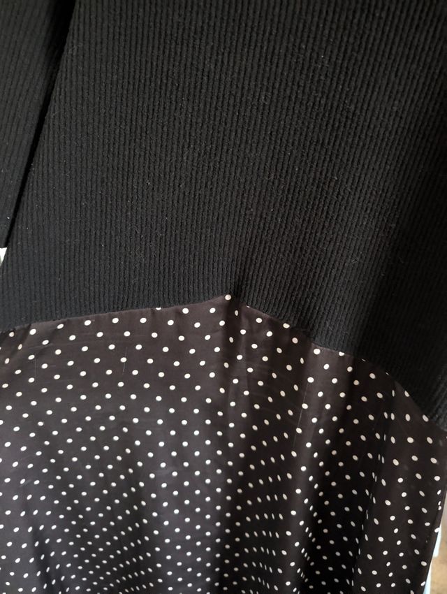 Vestido Zara Negro Lunares