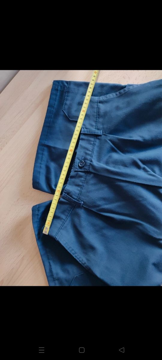 Pantalón corto de trabajo azul