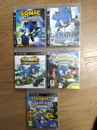 Juegos PS3 Sonic: Unleashed, Generations, Tennis,