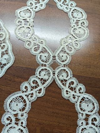 22 applicazione Pizzo Candù Fatto a Mano Originale