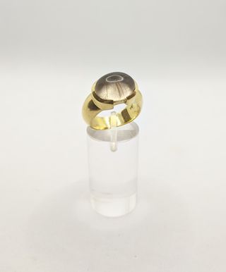 Anillo de oro de 18k con Cuarzo,  10.66 g, T-18.