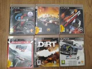 Juegos PS3 Carreras (Gran Turismo, Need for Speed)