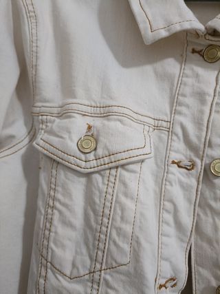 Chaqueta Vaquera Beige Talla XL