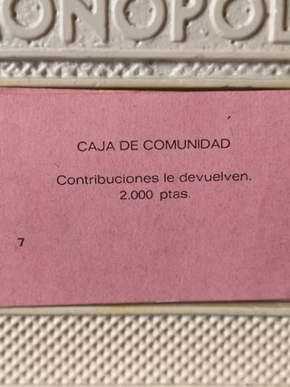 ANTIGUO MONOPOLY "NARANJA" EN PESETAS REF. 7477-M