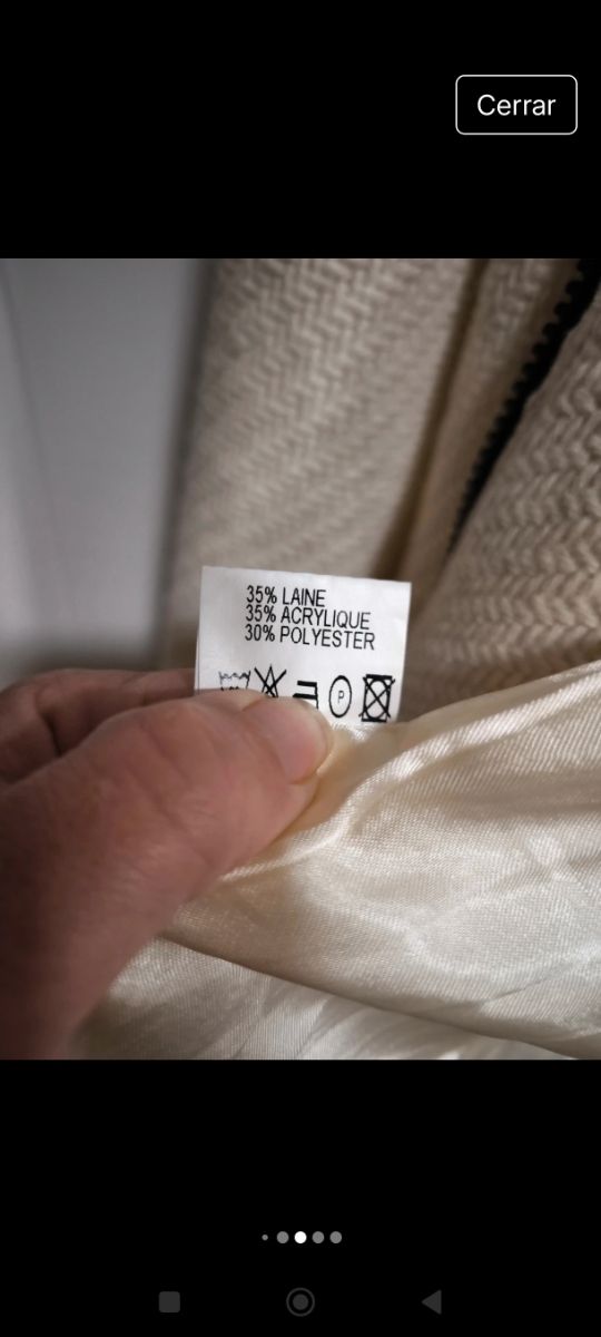 Abrigo de lana mujer