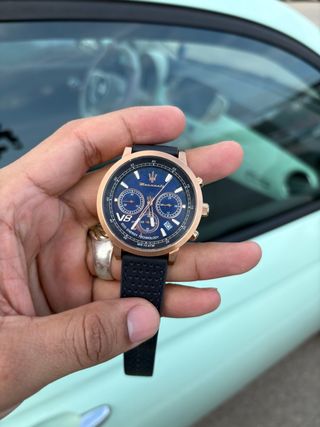 Reloj Maserati Eco Solar Azul/Dorado