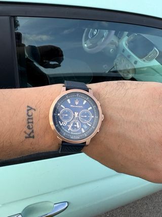 Reloj Maserati Eco Solar Azul/Dorado