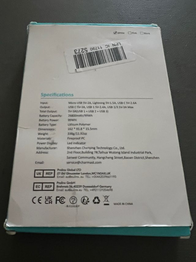 Charmast Power Bank 26800mAh