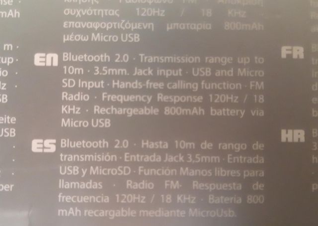 Altavoz Bluetooth Billow ZX100 Negro