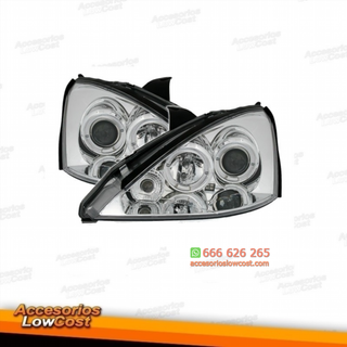 FAROS OJOS DE ANGEL FORD FOCUS. 98-01 FONDO CROM