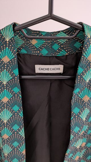 Bomber Cache Cache verde y dorado