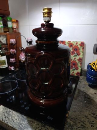 Lámpara cerámica grande vintage alemana