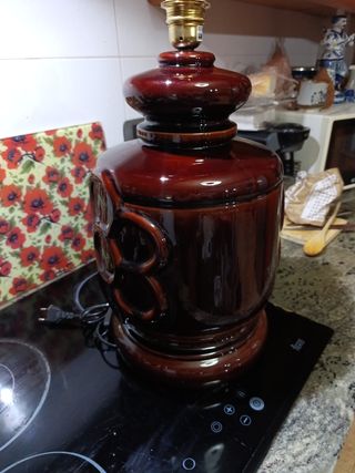Lámpara cerámica grande vintage alemana