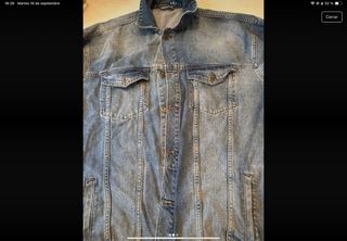 Cazadora vaquera oversize azul