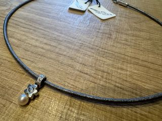 Collar Plata Perla Flor